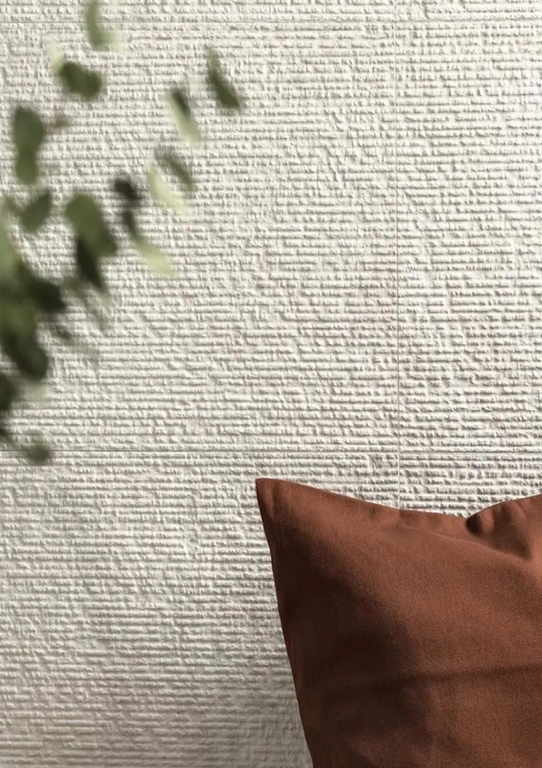 Panel de pared de piedra suave flexible con patrón de tela irregular