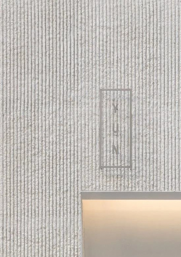 Panel de pared de piedra suave flexible de línea redonda