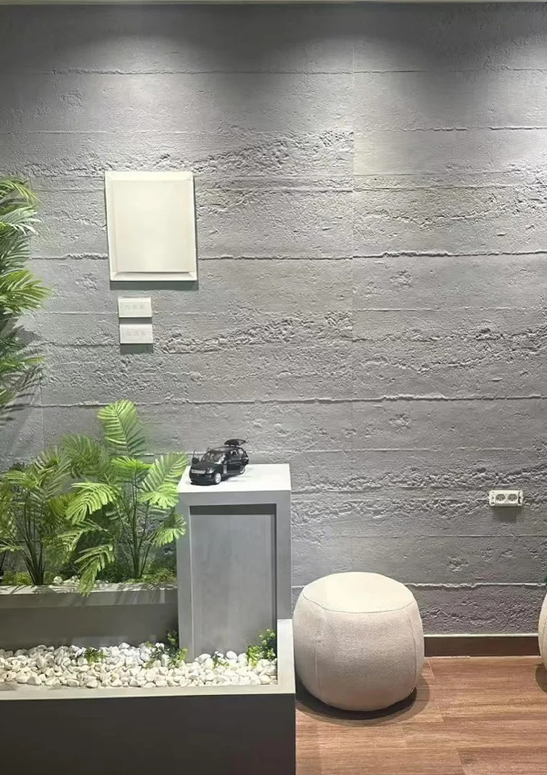 Panel de pared de piedra blanda flexible de losa de colada de cemento